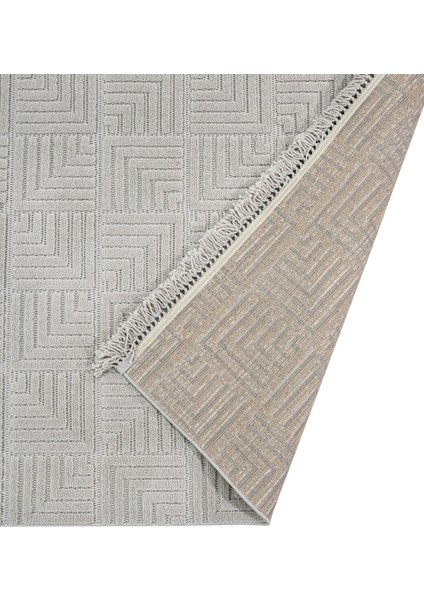 Ecewsk Geometrik Gri Mikrofiber Dikdörtgen Modern Desenli Akrilik Hav Vermeyen Leke Tutmayan Kolay Temizlenen Yumuşak Makine Salon Yolluk Mutfak Halı fırsatları