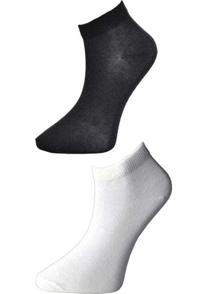 Siyah ve Beyaz Kadın Bilek Çorap 12 Çift fiyatları