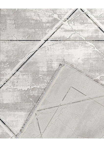 Lalitpur Geometrik Gri Akrilik Dikdörtgen Modern Desenli Akrilik Hav Vermeyen Leke Tutmayan Kolay Temizlenen Yumuşak Makine Salon Yolluk Mutfak Halı modelleri