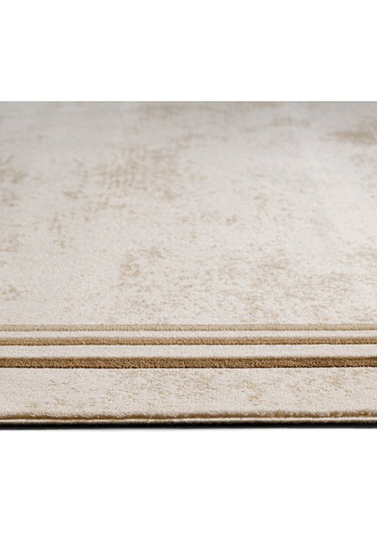 Roorkee Çerçeveli Bej Akrilik Dikdörtgen Modern Desenli Akrilik Hav Vermeyen Leke Tutmayan Kolay Temizlenen Yumuşak Makine Salon Yolluk Mutfak Halı fiyatları