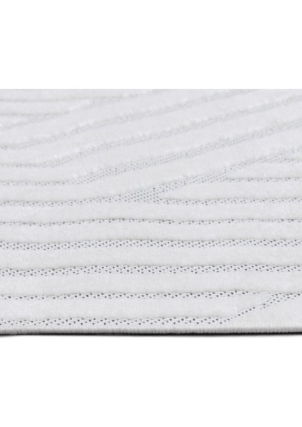 Keysha Beyaz Geometrik Etnik Modern Desenli Hav Vermeyen Leke Tutmayan Kolay Temizlenen Yumuşak Makine Salon Yolluk Mutfak Halı modelleri