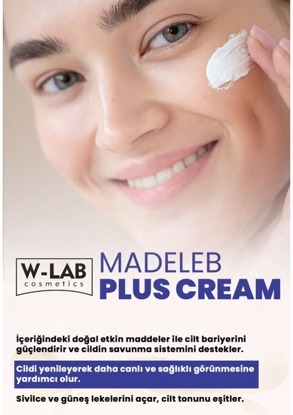 W Lab Kozmetik Madeleb Plus Krem 50 ml fırsatları