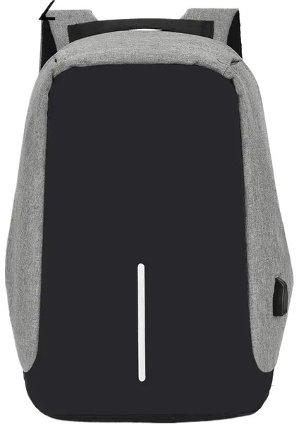 Hırsızlık Anti Backpack Torbası 15.6 Inç Dizüstü Bilgisayar Mochila Mochila Erkek Su Geçirmez Back Pack Backbag Büyük Kapasite Okul Sırt Çantası Tasarımcı Renk: Gri (Yurt Dışından)