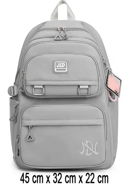 Sırt Çantası Okul Çantası Kız Geri Paket Çocuklar Için Çocuk Çocuk Genç Kadın Sınıfı Okul Çantası Birincil Kadınlar Çapacık Tez Bookbag Kiti Renk: Gri (Yurt Dışından)