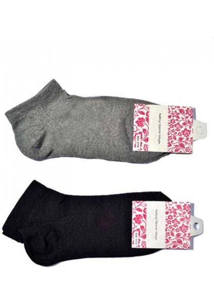 Siyah ve Gri Kadın Bilek Çorap 15 Çift modelleri