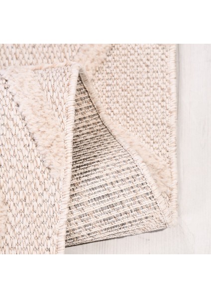 Krem Modern Etnik Desenli Poliproplen Hav Vermeyen Leke Tutmayan Kolay Temizlenen Yumuşak Makine Salon Yolluk Mutfak Halı fiyatları