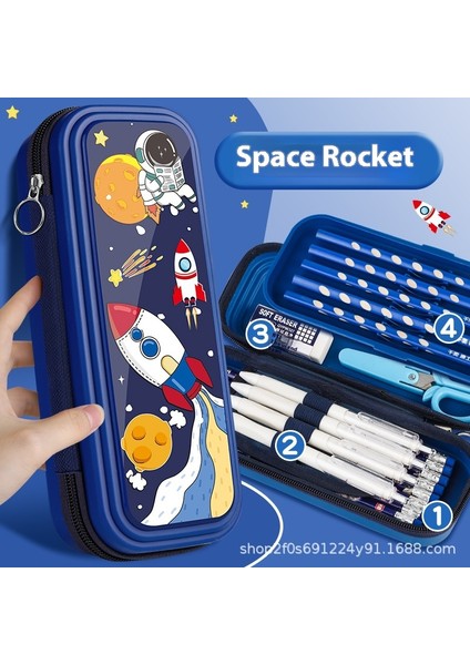 Kırtasiye Kutusu Büyük Kapasiteli Öğrenci Çocuk Kalem Kutusu (Yurt Dışından)