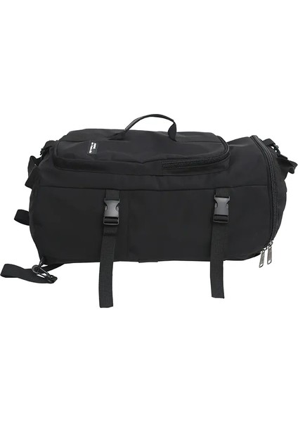 Erkekler Büyük Seyahat Omuz Torbası Su Geçirmez Spor Duffle Sırt Çantası Açık Bagaj Paketi Yolculuğu Kova Sırp Çekiş Işlevi Mochila XA380CCOLOR: Siyah (Yurt Dışından)