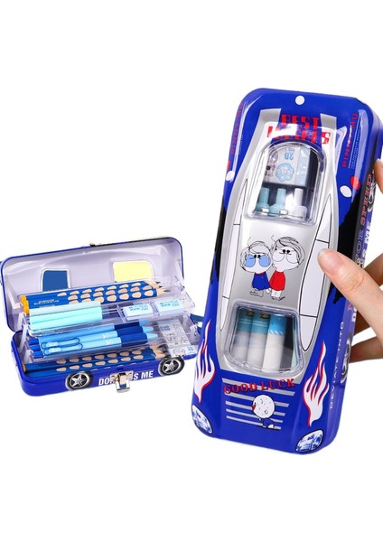 İlkokul Çocukları Için Çok Fonksiyonlu Araba Modelleme Büyük Kapasiteli Kırtasiye Kutusu Çocuk Kalem Kutusu (Yurt Dışından)