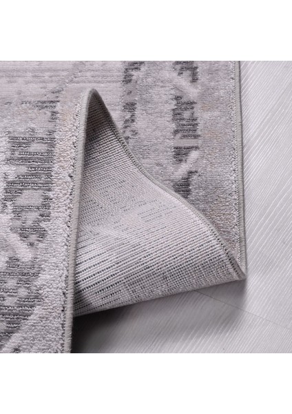 Gri Modern Etnik Desenli Akrilik Hav Vermeyen Leke Tutmayan Kolay Temizlenen Yumuşak Makine Salon Yolluk Mutfak Halı fiyatları