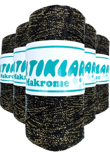 5 Adet Polyester Simli Makrome Ipi S-S-60