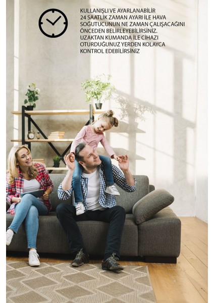 VN11 130w Uzaktan Kumandalı İyonizer Hava Soğutucu Nemlendirici