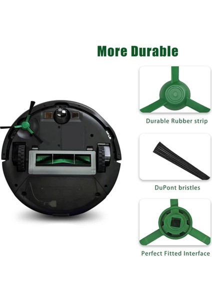 Irobot Roomba Essential Q0120 Y0140 Q0520 Q011 Y0110 Süpürge Aksesuarları Için 12 Adet Yan Fırça (Yurt Dışından) fırsatları