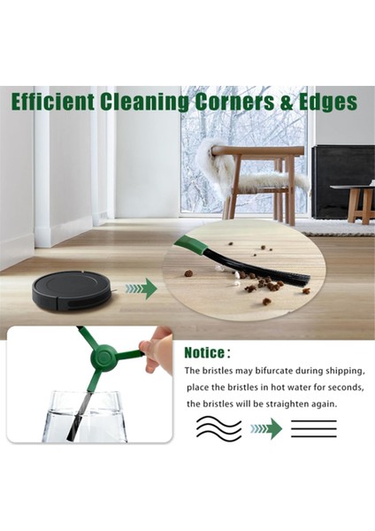 Irobot Roomba Essential Q0120 Y0140 Q0520 Q011 Y0110 Süpürge Aksesuarları Için 12 Adet Yan Fırça (Yurt Dışından) indirimleri