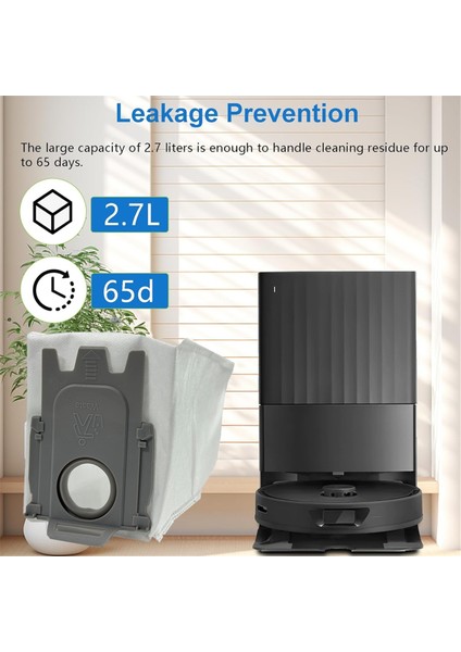 Roborock Q Revo/s8 Maxv ULTRA/P10PRO/G20S Robot Süpürge Aksesuarları Için Toz Torbası Yedeği 10 Adet (Yurt Dışından) modelleri