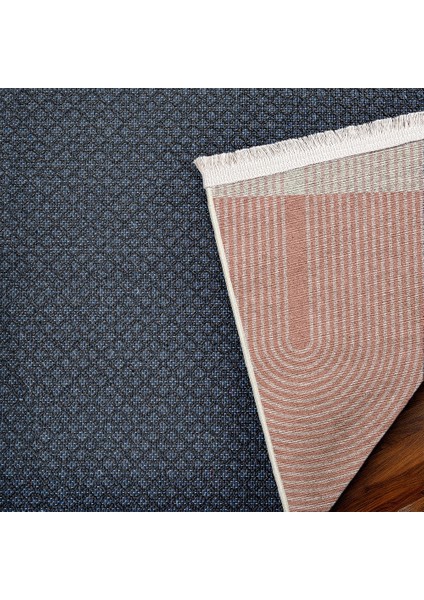 Geometrik Pembe Pamuk Kare Modern Desenli Pamuk Makinada Yıkanabilir Hav Toz Vermez Leke Tutmayan Kaymaz Taban Dijital Makine Baskı Salon Yolluk Mutfak Halı indirimleri