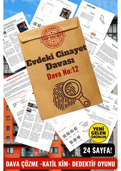 Evdeki Cinayet Davası - Ölümcül Entrika - Zor Seviye - Dedektif Oyunu - Cinayet Çözme Oyunu