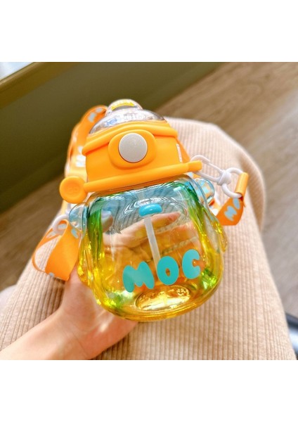 Çocuk Plastik Hasır Su Şişesi 700ML Askılı (Yurt Dışından)