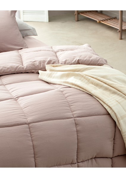 Mona Çift Kişilik Uyku Seti - Pudra