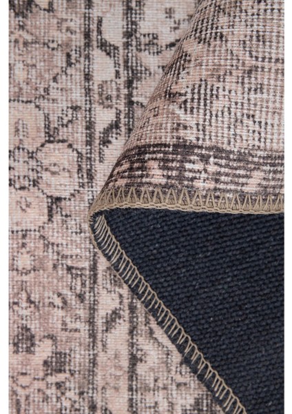 Newport Klasik Bej Polyester Dikdörtgen Modern Desenli Pamuk Makinada Yıkanabilir Hav Toz Vermez Leke Tutmayan Kaymaz Taban Dijital Makine Baskı Salon Yolluk Mutfak Halı fırsatları