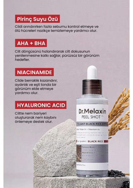 Siyah Pirinç Özü ve Niasinamid Içeren Arındırıcı Yüz Serumu 80ML fırsatları