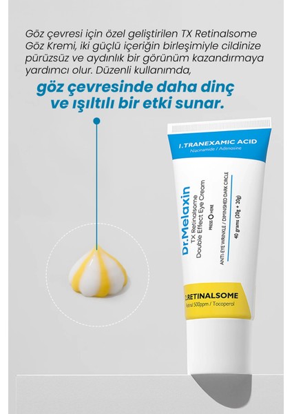 Tx Retinalsome Çift Etkili Leke Karşıtı Göz Kremi Yenileyici Göz Bakımı fiyatları
