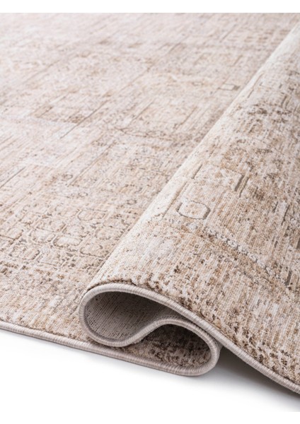 Kashvi Eskitme Bej Polyester Dikdörtgen Modern Desenli Akrilik Hav Vermeyen Leke Tutmayan Kolay Temizlenen Yumuşak Makine Salon Yolluk Mutfak Halı fiyatları