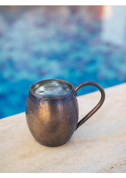 Bakır Kupa Bardak Tombul Model Oksit Renk fiyatları