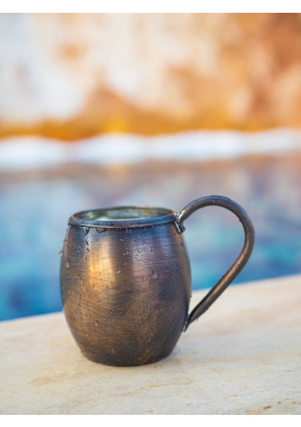 Bakır Kupa Bardak Tombul Model Oksit Renk modelleri