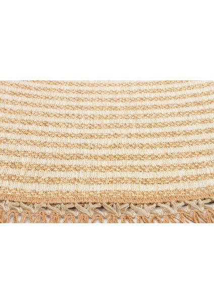 Graz Krem Çizgili Etnik Modern Desenli Akrilik Hav Vermeyen Leke Tutmayan Kolay Temizlenen Yumuşak Makine Salon Yolluk Mutfak Halı fiyatları
