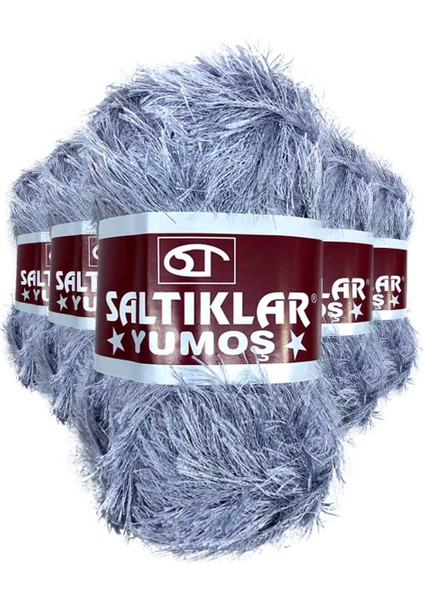 5 Adet Yumoş Sakallı El Örgü Ipi Yünü 06