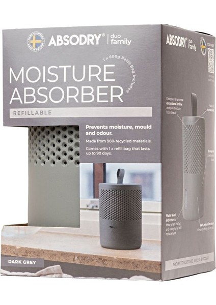 Absodry Duo Seri 6 Nem Tutucu Gri Nem Alıcı, Rutubet Giderici, Korozyon Önleyici