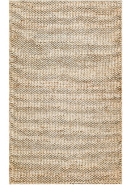 Trofaiach Modern Bej Jüt Dikdörtgen Modern Desenli Akrilik Hav Vermeyen Leke Tutmayan Kolay Temizlenen Yumuşak Makine Salon Yolluk Jüt Halı