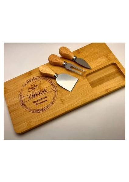 Bambu Peynir Kesme Sunum Tahtası