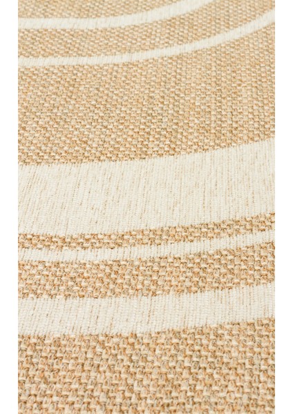 Judendorf-Strabengel Krem Çizgili Etnik Modern Desenli Akrilik Hav Vermeyen Leke Tutmayan Kolay Temizlenen Yumuşak Makine Salon Yolluk Mutfak Halı modelleri