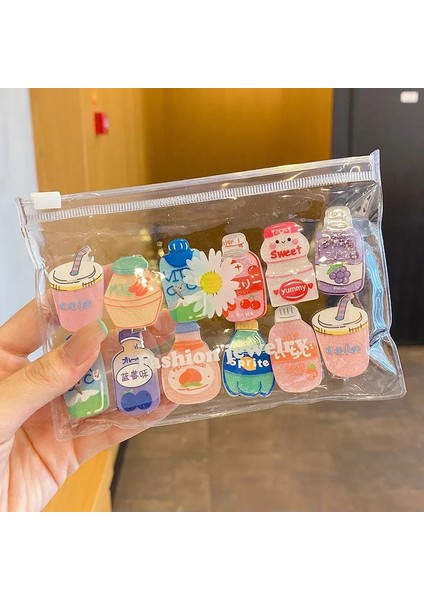 Style2 1 Adet 1 Adet Kızlar Sevimli Karikatür Içecekler Savaşlar Renkli Tokalar Çocuk Tatlı Saç Tokası Tokalarım Çocuk Moda Kadın Saç Şekillendirici Aracı (Yurt Dışından) fırsatları