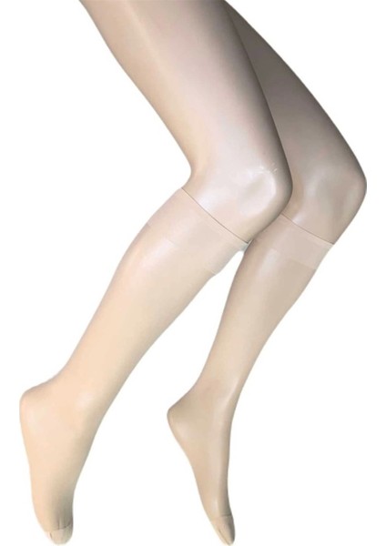 12 Adet Parlak Dizaltı Kadın Çorap 15 Denye Ten 57 fiyatları