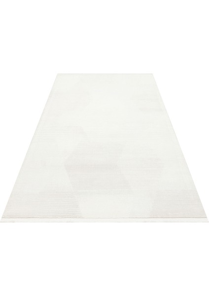 Krem Geometrik Etnik Modern Desenli Poliproplen Hav Vermeyen Leke Tutmayan Kolay Temizlenen Yumuşak Makine Salon Yolluk Mutfak Halı