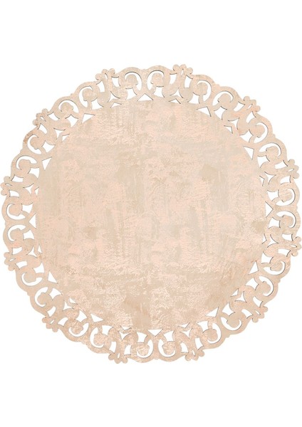 Thalgau Bakır Modern Etnik Desenli Deri Halı