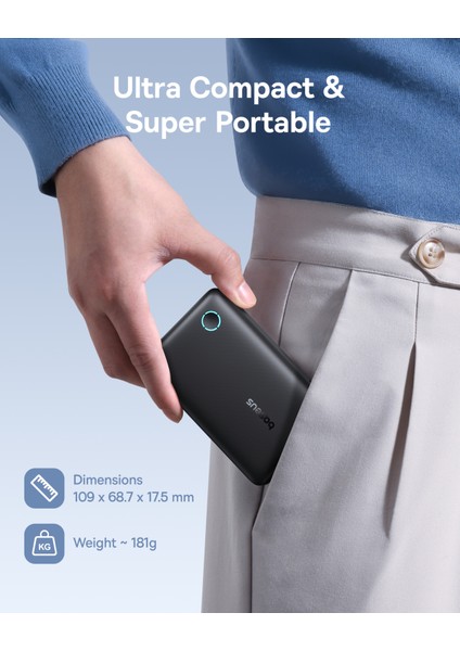 Enerfıll FP11 10000 Mah 15W Powerbank Sıyah