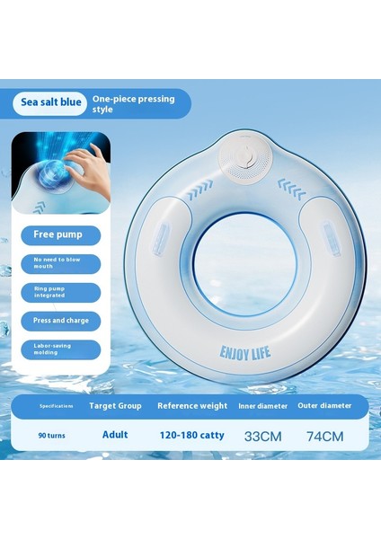 Şişme Yüzme Halkası Saplı Kalınlaştırılmış Yüzme Halkası Spor Açık Yaşam Koruyucusu (Yurt Dışından)