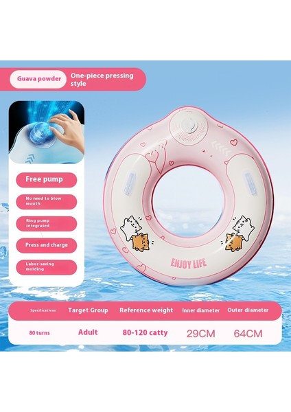 Şişme Yüzme Halkası Saplı Kalınlaştırılmış Yüzme Halkası Spor Açık Yaşam Koruyucusu (Yurt Dışından)
