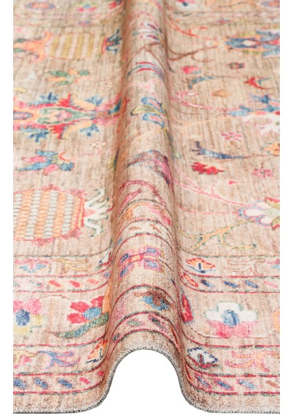 Waidhofen Bej Eskitme Etnik Modern Desenli Hav Vermeyen Leke Tutmayan Kolay Temizlenen Yumuşak Makine Salon Yolluk Mutfak Halı fırsatları