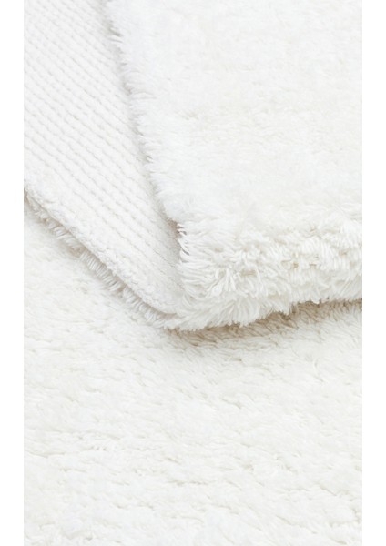 Adams Beyaz Düz Etnik Modern Desenli Pamuk Hav Vermeyen Leke Tutmayan Kolay Temizlenen Yumuşak Makine Salon Yolluk Mutfak Halı indirimleri