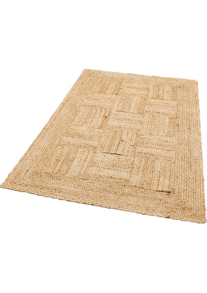 Sankt Florian Bej Geometrik Etnik Modern Desenli Jüt Jüt Halı modelleri