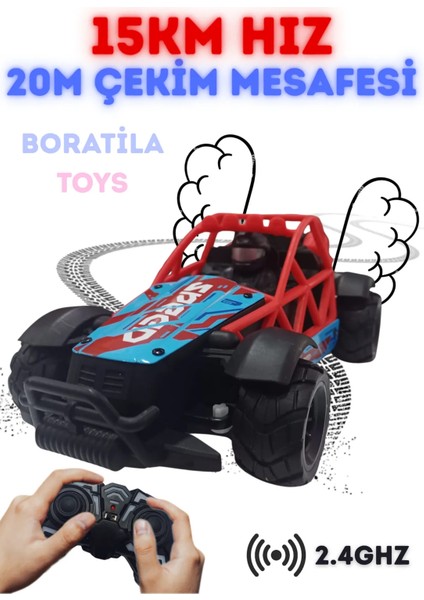 2.4ghz 15KM Hız 20METRE Çekim Mesafesi Uzaktan Kumandalı Şarjlı Full Fonksiyon Yarış Arabası