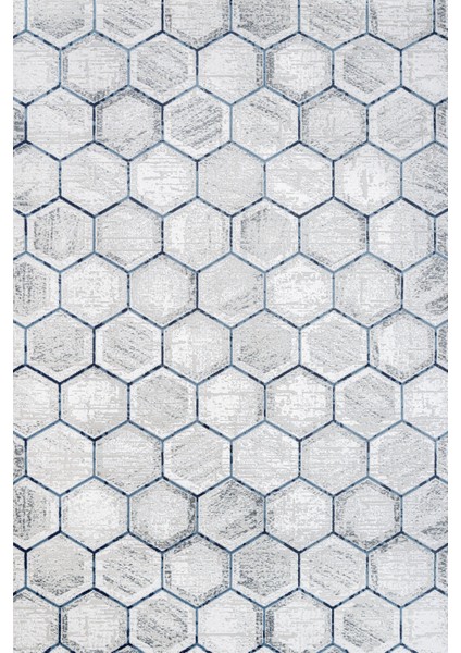 Geometrik Gri Pamuk Dikdörtgen Modern Desenli Pamuk Makinada Yıkanabilir Hav Toz Vermez Leke Tutmayan Kaymaz Taban Dijital Makine Baskı Salon Yolluk Mutfak Halı