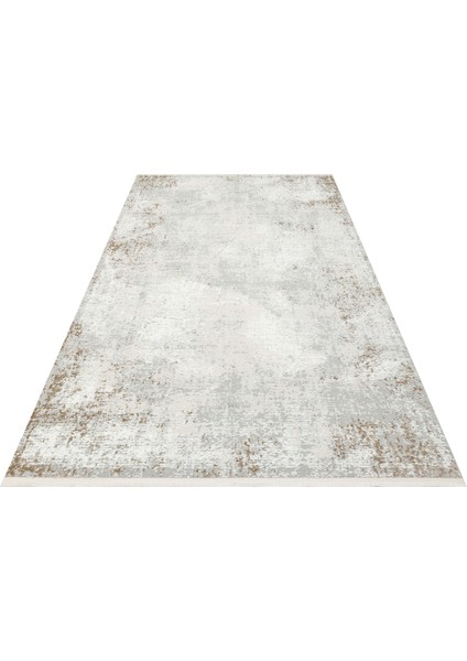 Moncalieri Gri Modern Etnik Desenli Pamuk Hav Vermeyen Leke Tutmayan Kolay Temizlenen Yumuşak Makine Salon Yolluk Mutfak Halı fırsatları