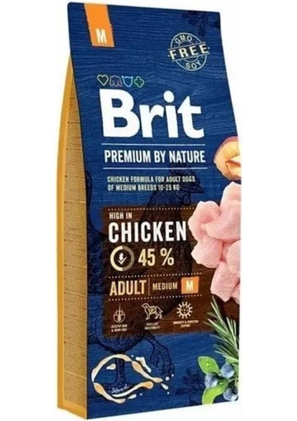 Premium By Nature M Orta Irk Tavuk Etli Köpek Maması 15 Kg