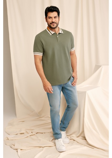 Erkek Petrol Mavisi Ekstra Slim Fit Dar Kesim Pamuklu Esnek Rıss Jean Kot Denim Pantolon